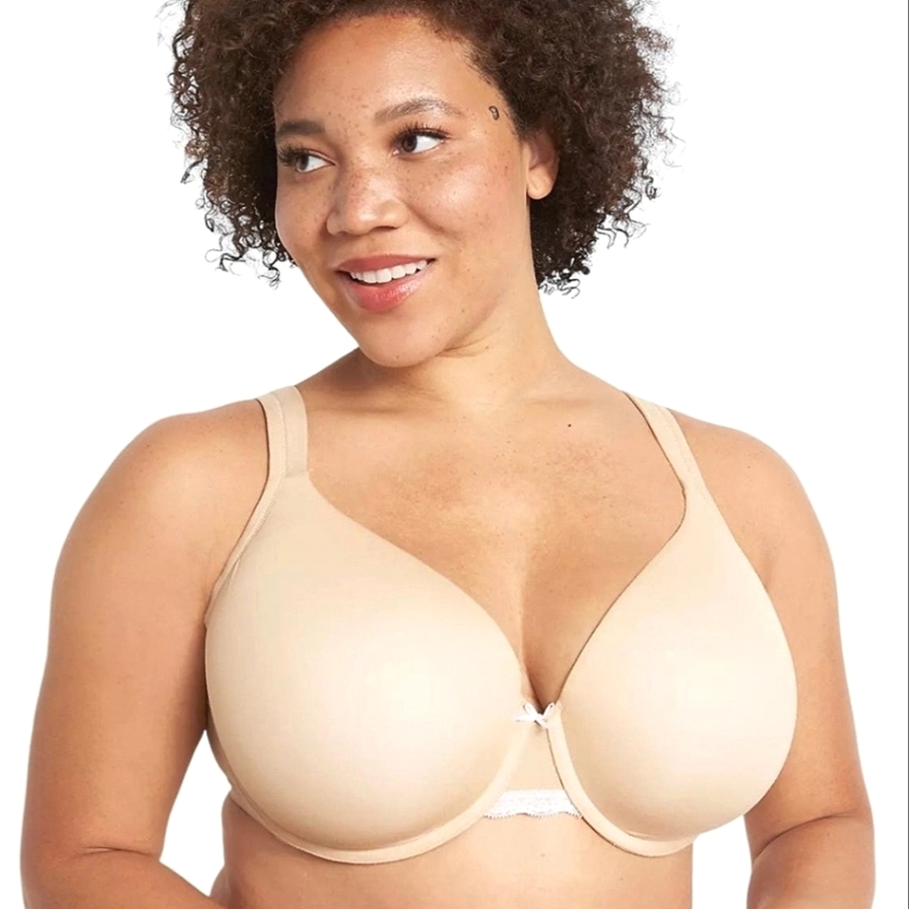 CACIQUE Lightly Lined Full-Coverage Bra 42H Nude Beige